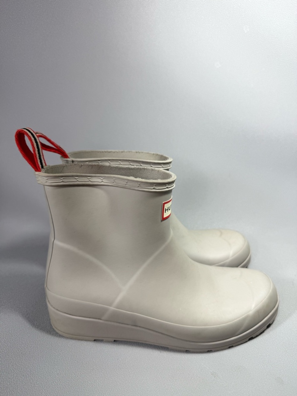 Hunter Play Short Wellington Light Gray Waterproof Rain Boots - Picture 2 of 11